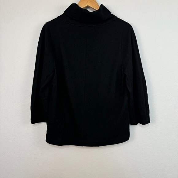 COS Womens Sweater Long Sleeve Turtle Neck Wool Blend Pullover Black Size XS - Picture 4 of 9